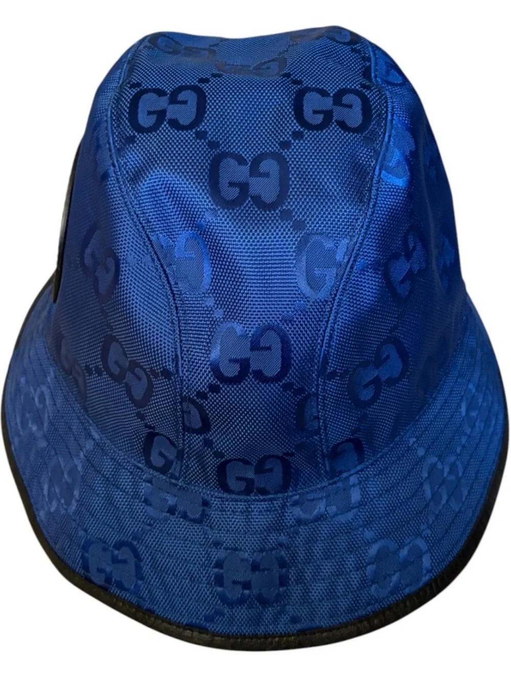 Gucci Blue GG Monogram Bucket Hat size small